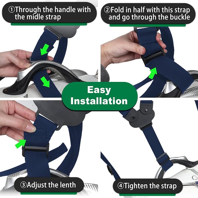 BIG TEETH Golf Bag Straps Swivel Backpack Straps Golf Bag Double Strap - Image 6