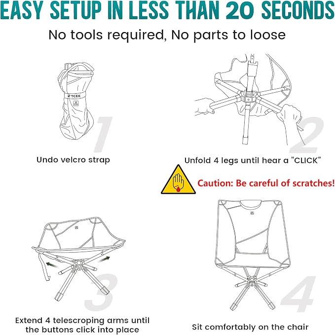 Portable High Back Camping Chair - Image 5