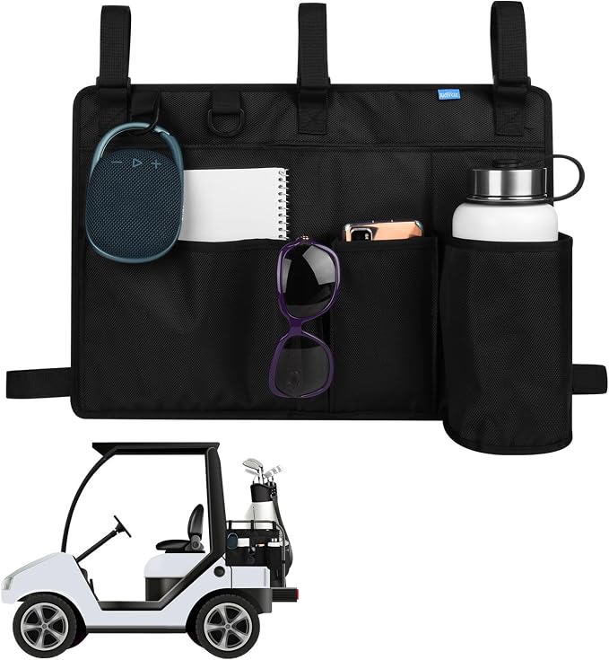 Xxerciz Golf Cart Rear Seat Organizer, Lightweight Folding Storage Bag Portable by Xxerciz