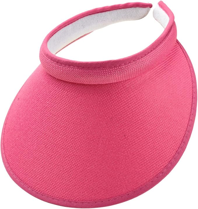 Cloth Covered Slip-On Visor for Women, Adjustable Cap Sports Sun Visors for Men by jecvxor