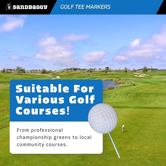 Sandbaggy Plastic Tee Markers for Golf Course - Image 4