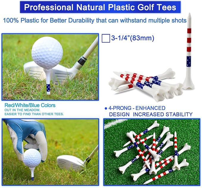 Golf Tees Professional Plastic Golf Tees 3-1/4" - Image 3