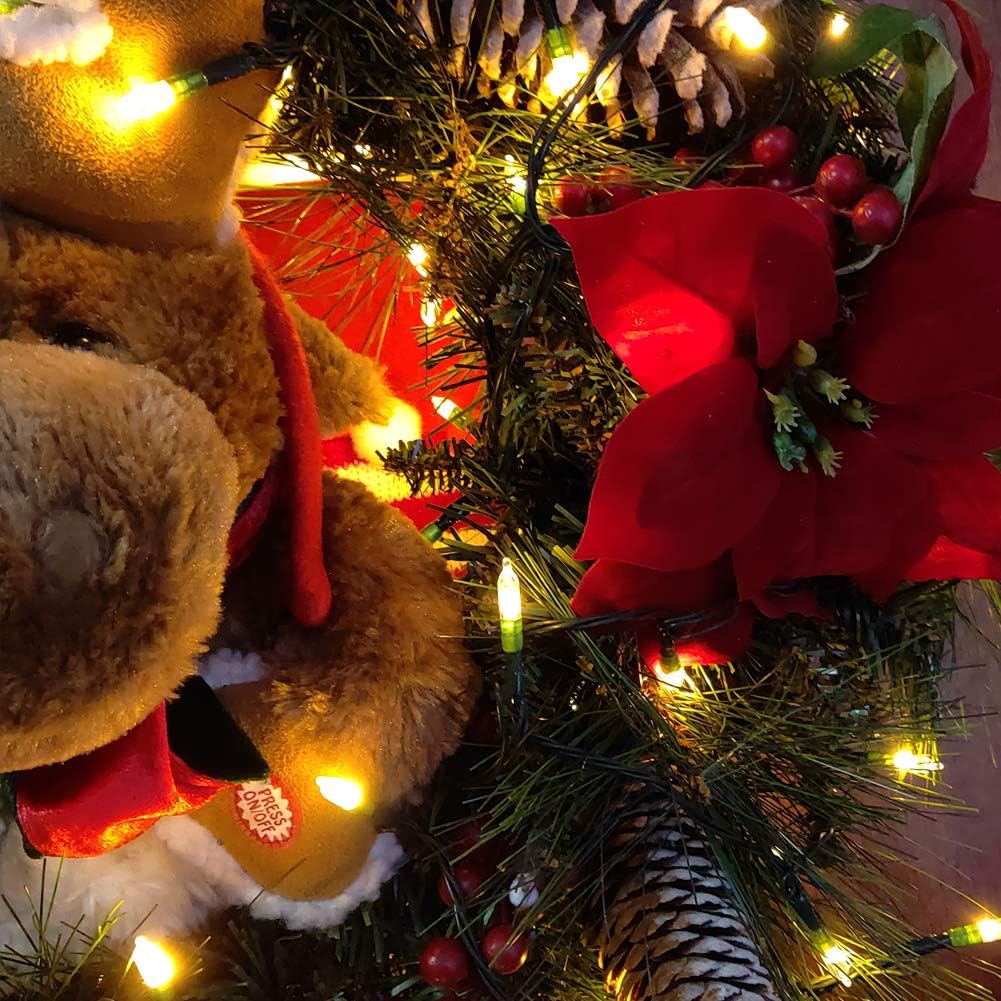 18ft 50 LED Battery Operated Christmas Lights, 8 Modes with Timer - Waterproof for Indoor & Outdoor Decor