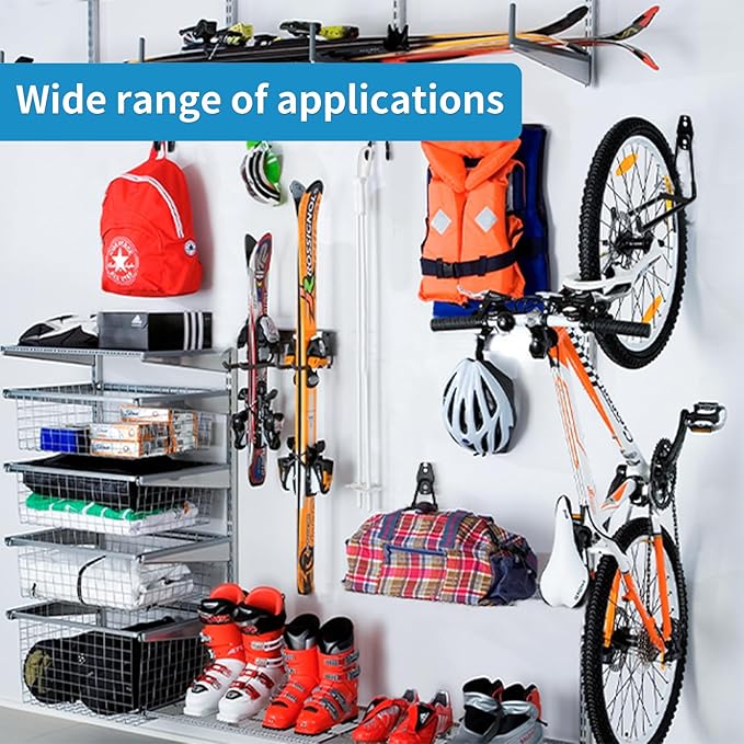 2 Pack Garage Storage Utility Hooks，Garage Garden Tool Organizer，Steel Wall - Image 7