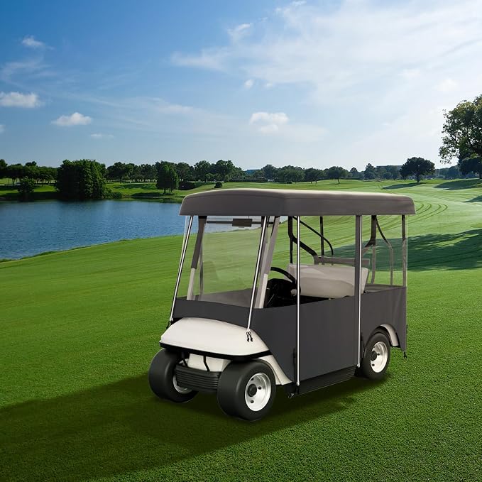 Happybuy Golf Cart Enclosure, 4-Person Golf Cart Cover, 4-Sided Fairway Deluxe - Image 8
