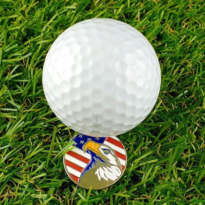 Golf Ball Markers Assorted Patterns Value Pack of 12 Golf Gifts, Golf Cap Clips - Image 3