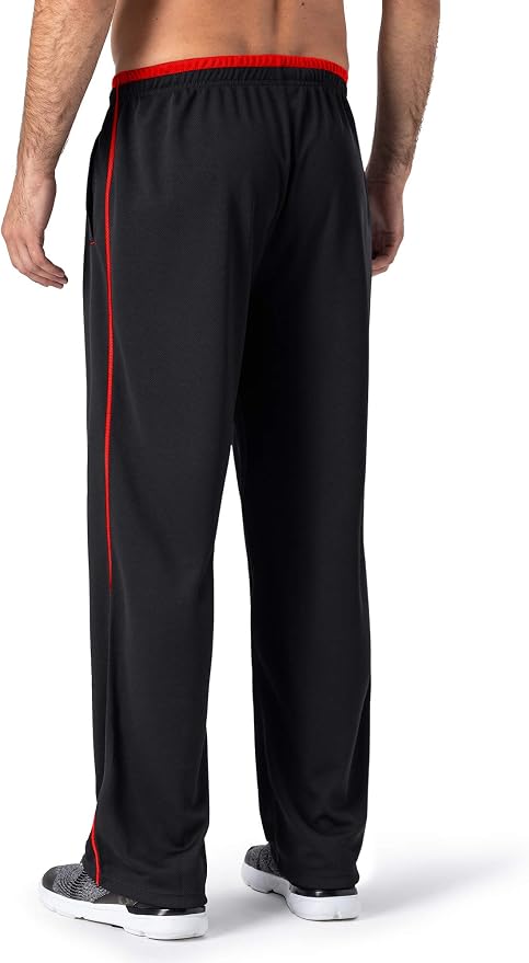 MAGNIVIT Men's Lightweight Sweatpants Loose Fit Open Bottom Mesh Athletic Pants - Image 3