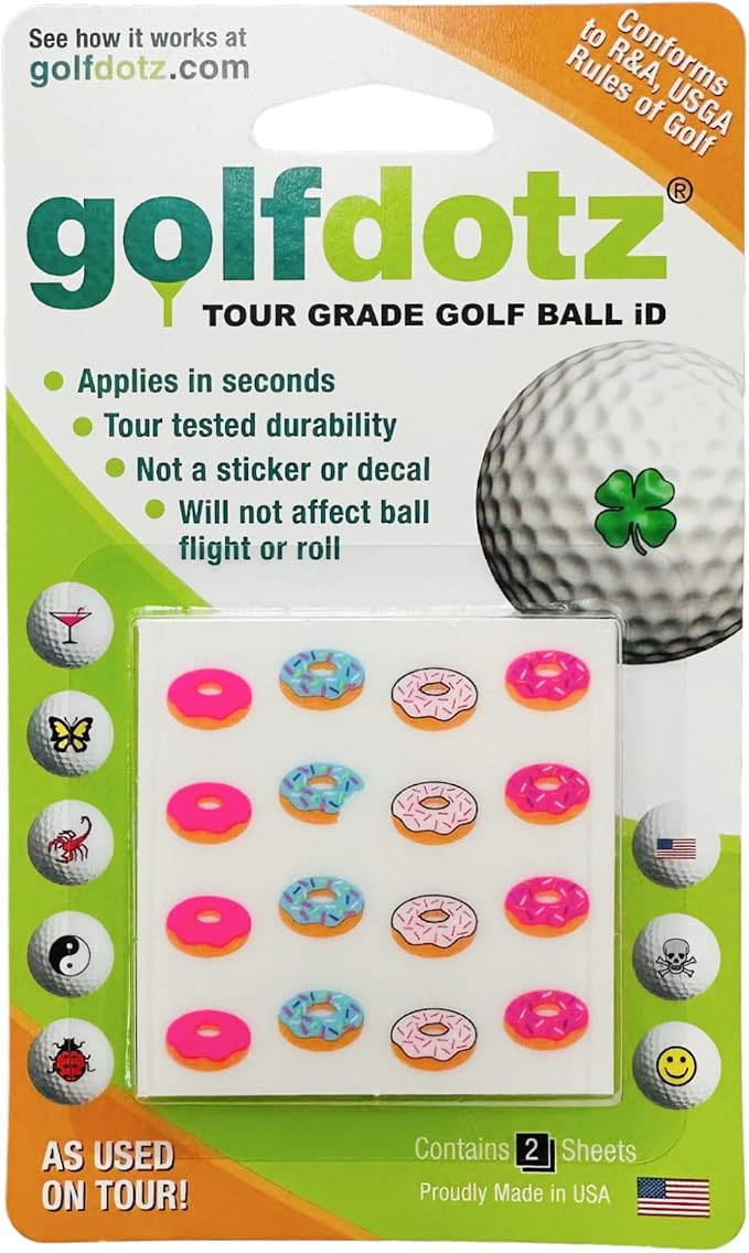 Golfdotz - USGA Rule Conforming Golf Ball Markers, Golf Ball Stickers - Image 2