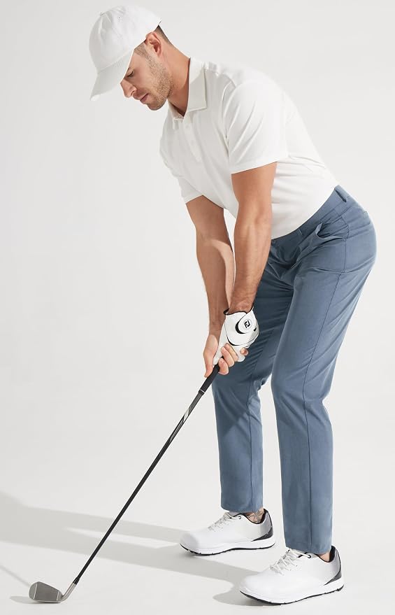 Libin Mens Golf Pants Stretch Work Dress Pants 30"/32"/34" Quick Dry - Image 5