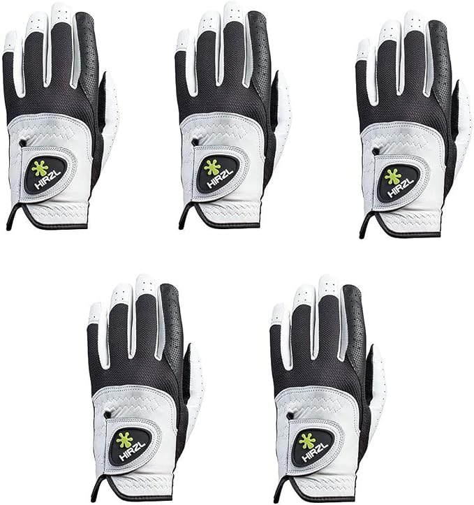 HIRZL Trust Control 2.0 Golf Gloves, All Weather Mens Golf Glove, Kangaroo by Hirzl