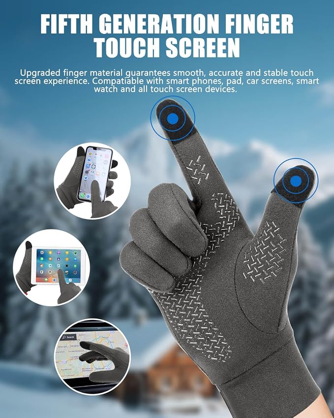 Aegend Lightweight Winter Gloves - Image 2