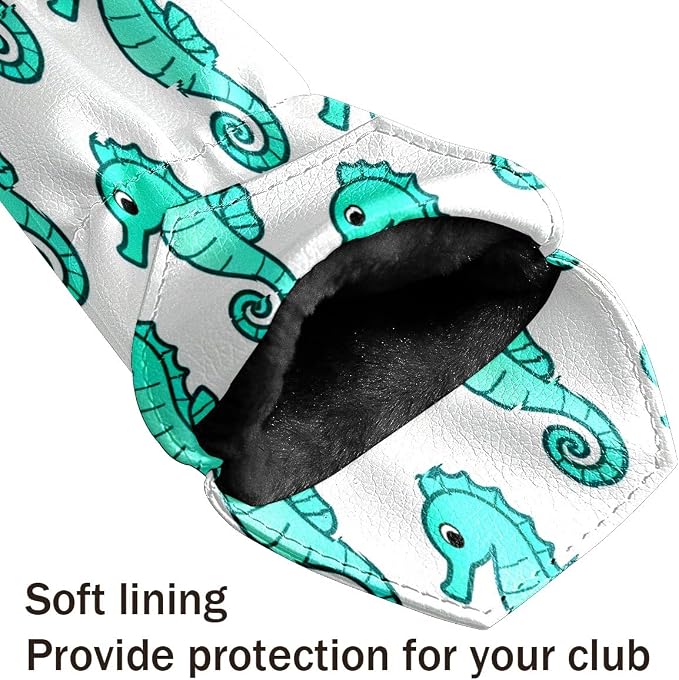 3 Pack PU Leather Golf Club Head Covers - Image 7