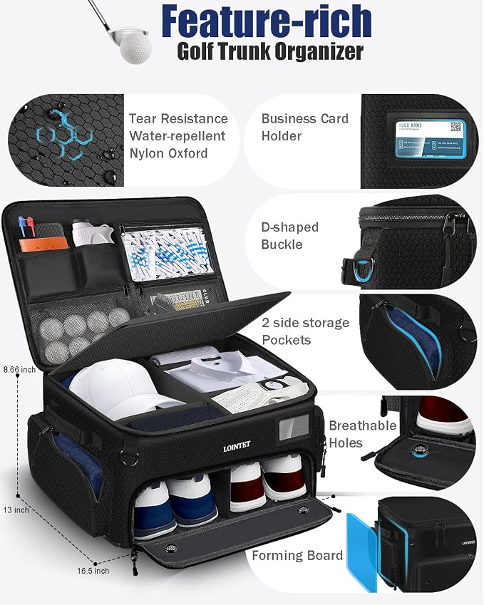 Golf Trunk Organizer, Waterproof Car Golf Locker - Image 3