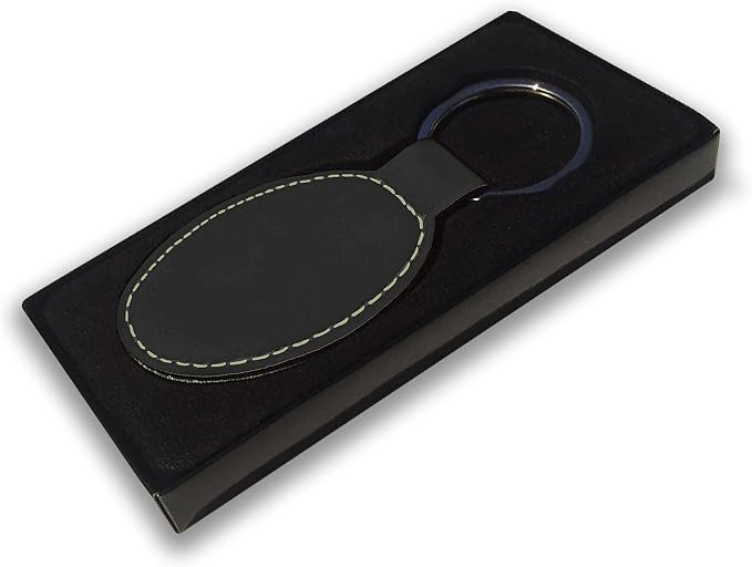 LaserGram Oval Keychain, Golf Ball, Personalized Engraving Included - Image 2