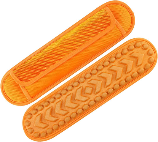 2 Pack Breathable Universal Shoulder Pad,Detachable Shoulder Strap Pad Pads Help Relieve Shoulder Pain(3D Air Cushion-Orange)