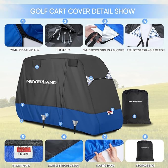 NEVERLAND Golf Cart Cover 4 Passenger - Image 3