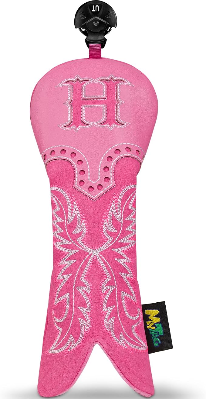 mytag Pink Golf Club Head Covers, Western Cowboy Retro Golf Headcovers by MytagGolf