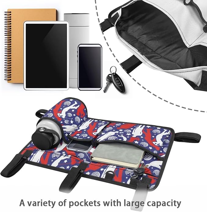 Fashion Golf Cart Rear Seat Organizer Lightweight Storage Bag Accessories - Image 4