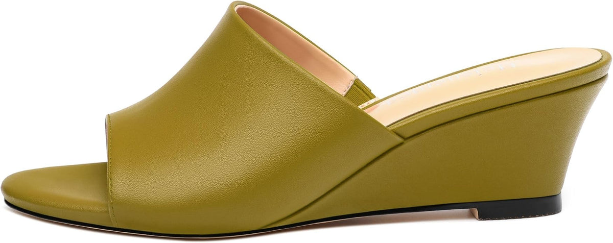 Wedge Sandals for Women Open Toe Wedge Heels Womens Matte High Heel Sandal - Image 2