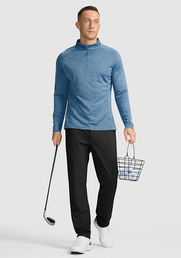 Soothfeel Men's Fleece Lined Pants 30"/32"/34" Golf Work Dress Pants Casual - Image 5