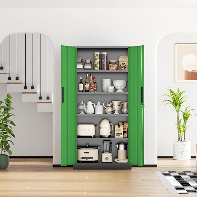 INTERGREAT Metal Storage Cabinet, Tall Metal Cabinet - Image 7