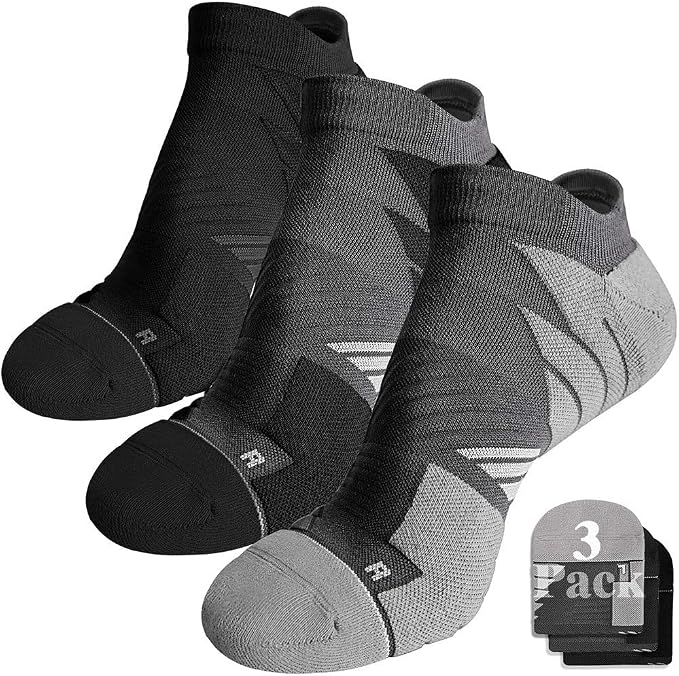 Hylaea No Show Running Athletic Anti-Blister Wicking Coolmax Socks, Seamless by Hylaea