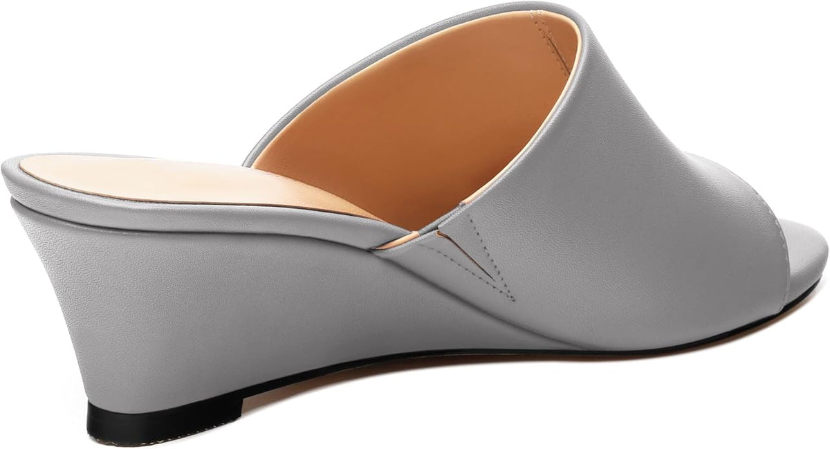 Wedge Sandals for Women Open Toe Wedge Heels Womens Matte High Heel Sandal - Image 5