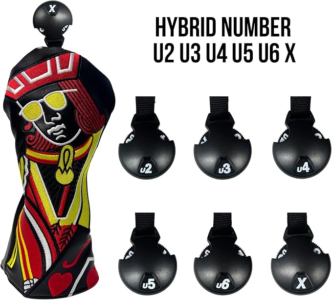 Poker Golf Headcover Golf Club Covers Fairway Wood Cover Headcover - Image 5
