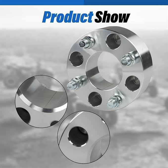 WFLNHB 2pcs Golf Cart Wheel Spacers 2 inch 4x101.6mm Hub Bore: 62mm Thread - Image 6