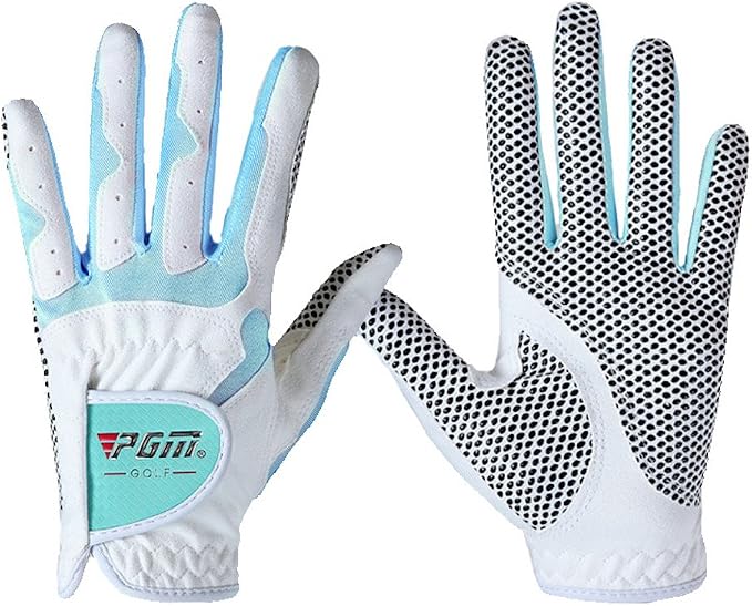 PGM Women's Golf Glove One Pair, Improved Grip System, Cool and Comfortable by PGM
