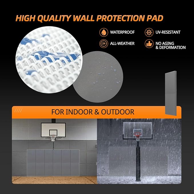 PROGOAL Gym Wall Paddings Basketball Court Wall Protection Pad - Image 4