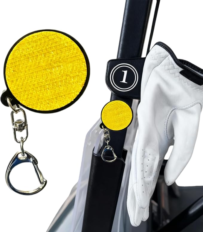 Magnetic Golf Glove Holder Clip – Strong Neodymium Magnet & Grip Pad – Attaches by Unknown