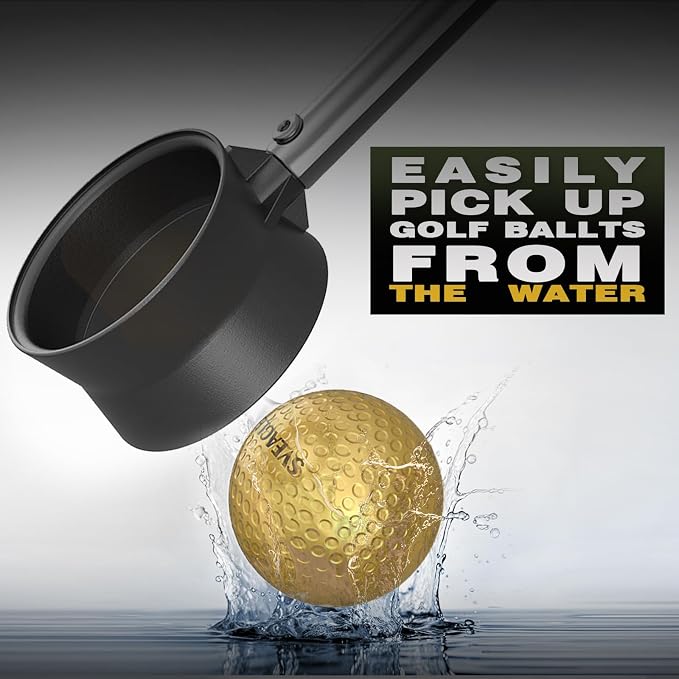 Golf Ball Retriever Telescopic for Water, 12Ft/9Ft Two-Sided Golf Ball Grabber - Image 4