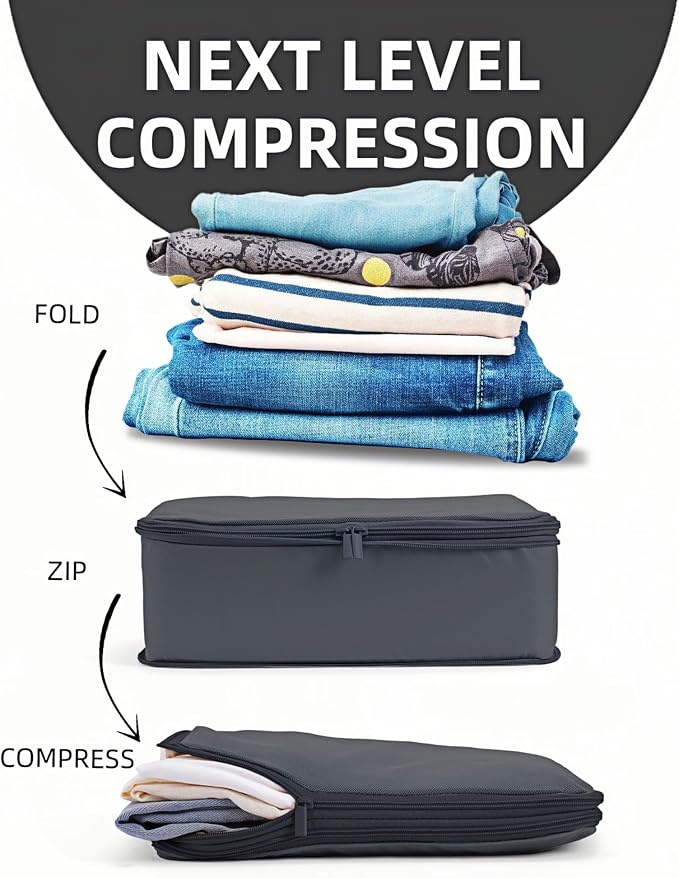 6 Set Compression Packing Cubes - Image 2