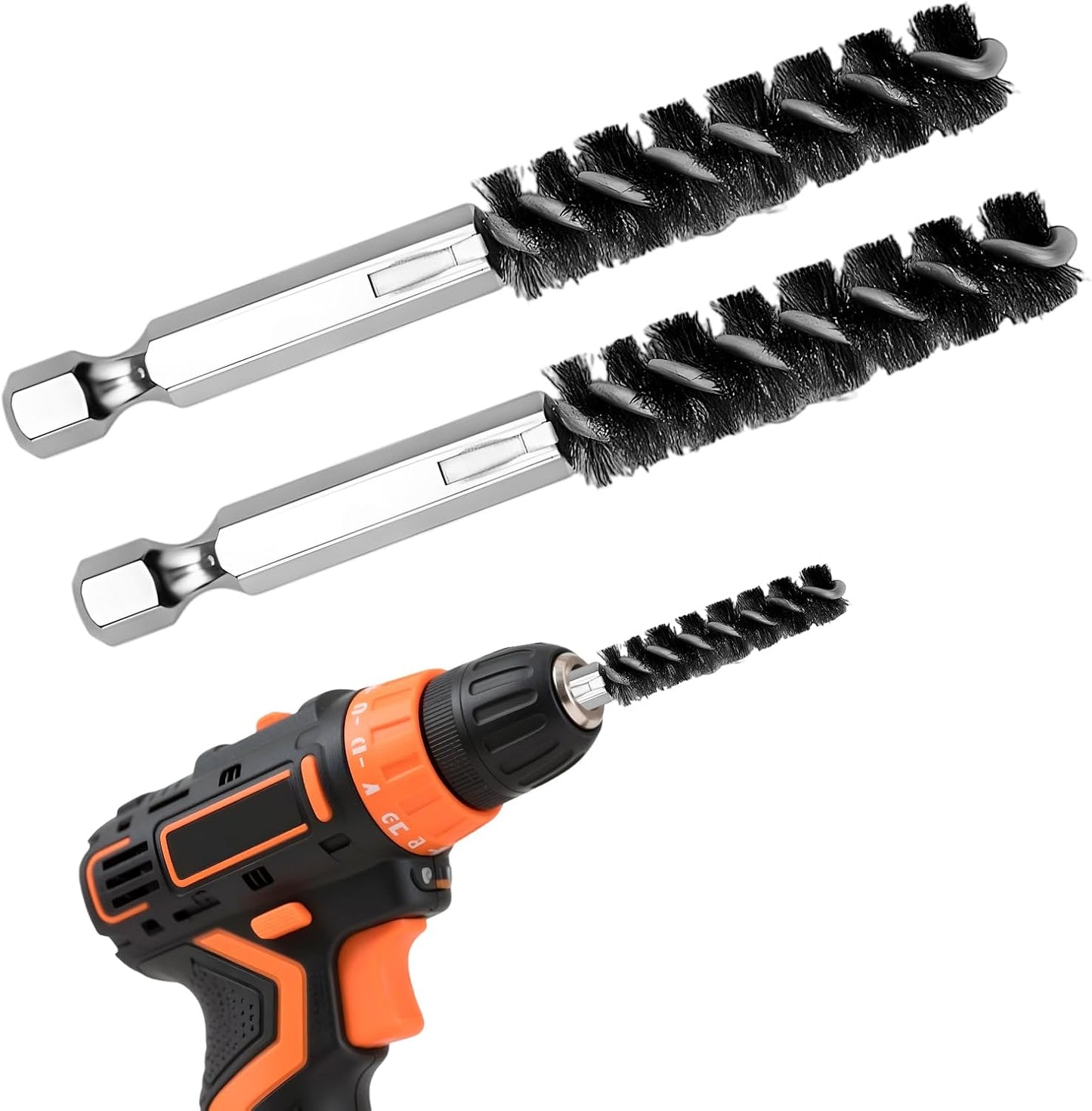 2 Pack Golf Club Cleaning Brush with Ferrules Tool, Dual Head Stainless Steel Shaft and Hosel Cleaner for Golfers Players Coaches, Perfect for Iron or Wood Hybrid Clubs Maintenance