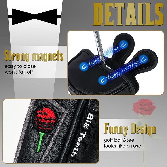 The Golf Father Golf Club Covers, Driver Fairway Hybrid Headcover, Funny Putter - Image 4