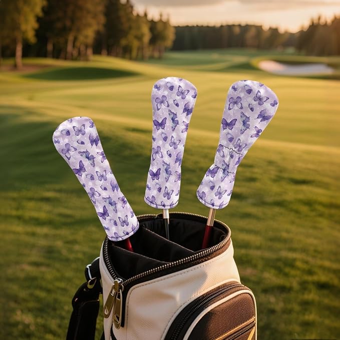 Golf Club Head Covers for Club Protective, Waterproof PU Leather Driver Fairway - Image 3