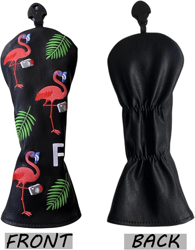 Flamingo Golf Club Headcover 3 Wood Head Cover Golf Premium（PU Leather Driver - Image 4