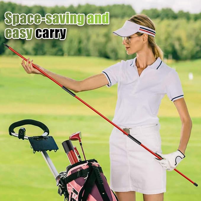 Golf Alignment Sticks 2 Pack, 48″Collapsible Practice Rods - Image 7
