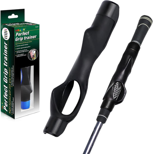 Golf Grip Trainer, Golf Swing Training Aid - Correct Hand Position Golf Grip Kit Golf Club Grips for Grip Strength Trainer