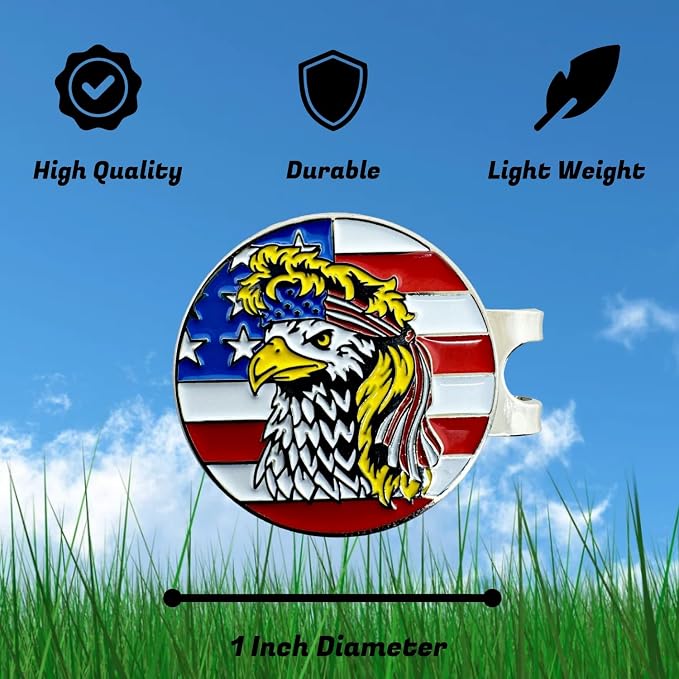 Golf Ball Marker with Magnetic Hat Clip Set - Image 4