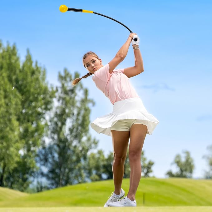 GYMAX Golf Swing Trainer, Warm-Up Stick - Image 8