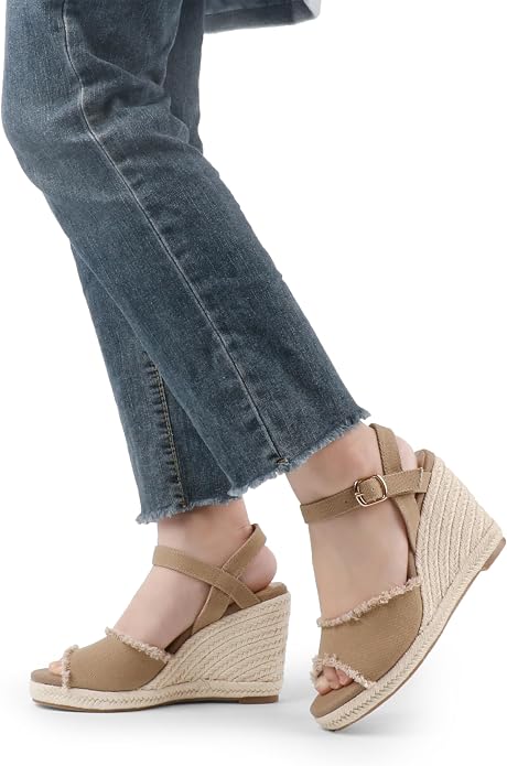 JOY IN LOVE Platform Wedge Sandals - Image 4