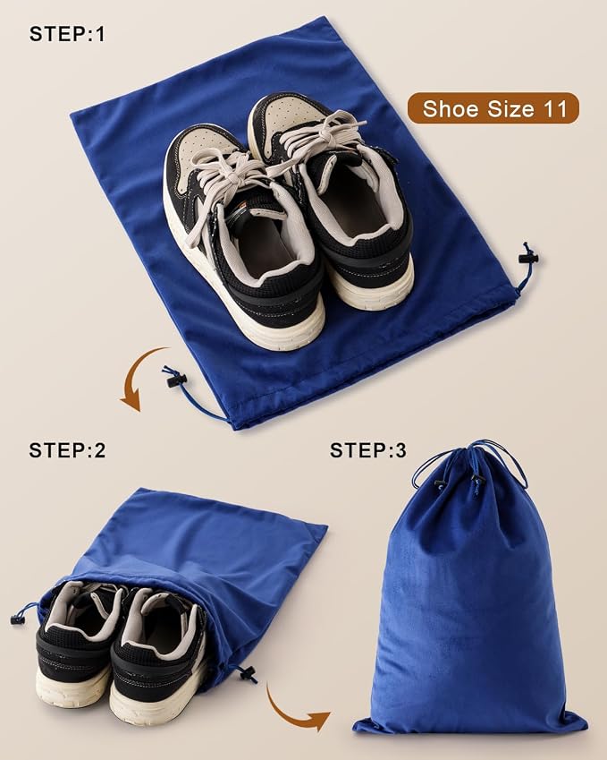 FantasyLife Shoe Bags for Travel, Washable Dust Bags for Storage & Packing - Image 2