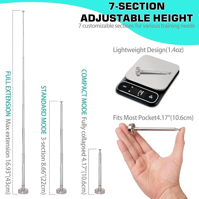 Golf Alignment Rods, 7 Length Adjustments - Image 3