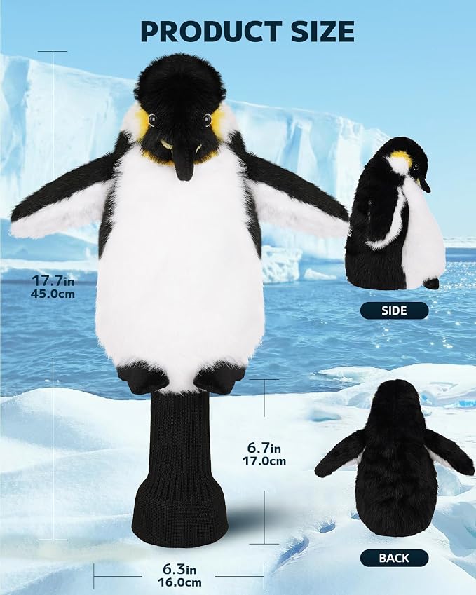 Big Teeth Funny Plush Driver Headcover Animal, Groundhog Gopher Penguin Driver - Image 7
