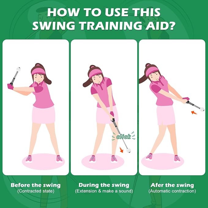 welspo Retractable Golf Swing Trainer Aid - Image 5