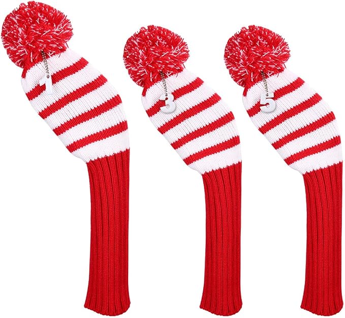 Golf Head Covers for Driver Woods Fairway Hybrids, Long Neck Golf Club by LONGCHAO