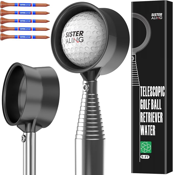 9ft/12ft Water Telescopic Golf Ball Retriever，Classic and Durable Stainless by SisterAling