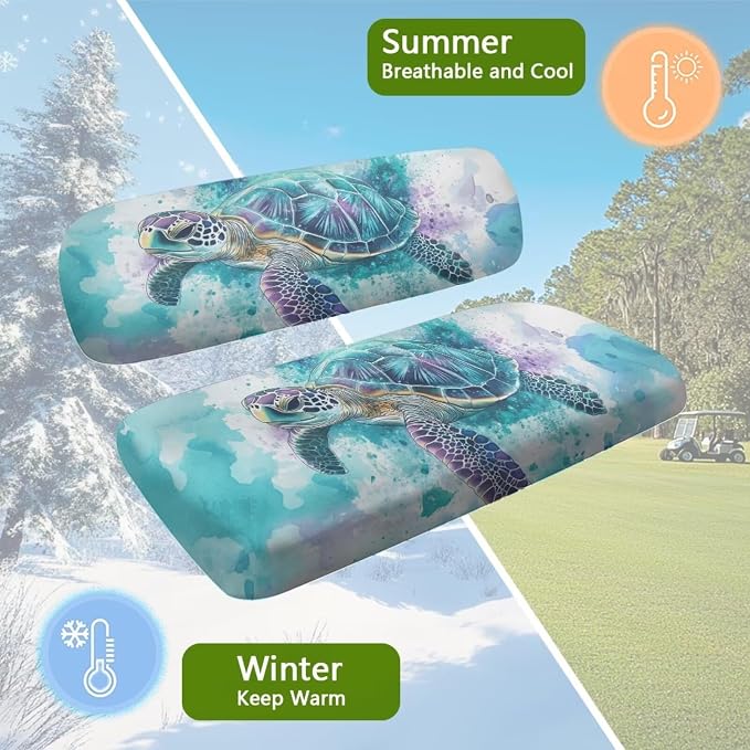 Fashion Print Golf Cart Seat Covers 2 Passenger Golf Cart Backrest Cover Golf - Image 5
